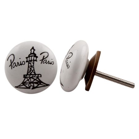 Paris Eiffel Tower Flat Drawer Knob
